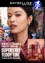 MAYBELLINE OFFICIAL Superstay Teddy Tint 5 mL - Teddy Soft Matte Tahan 12 Jam Lipstick Lipcream Lipstik Perfect Lip Tint