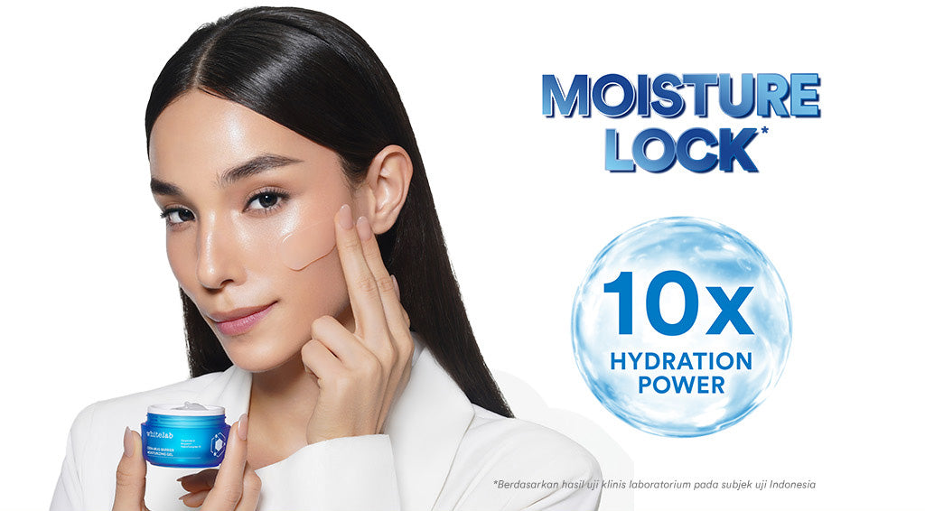 Whitelab Cera-Mug Moisturizer Gel untuk Skin Barrier - Pelembap Kulit Wajah Kering Siang Malam Cera-mug dengan Hyaluronic, Ceramide