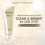 Glowsicha - Brightening Facial Wash Sabun Cuci Muka Cleanser skincare face wash Mencerahkan Melembabkan Pembersih Wajah cleansing balm exfoliating  Facial Foam Bright Cleanser Lembut Cerah Bebas Minyak Anti Kusam Glowing Skincare Harian Kulit Cerah