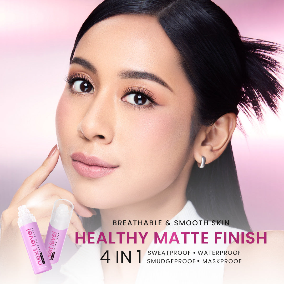 [NEW] Hanasui Next Level Matte/Glow & Lock Setting Spray - Healthy Glow Finish, Healthy Matte Finish, Superfine Mist, 4in1 Maxiproof (Sweat, Mask, Smudge, Water-proof)