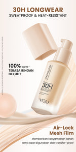 [NEW UPGRADE] YOU NoutriWear+ Perfect Cover Liquid Velvet Liquid Foundation Foundation Dengan Sunscreen High Coverage SPF 35 Velvet Matte Finish