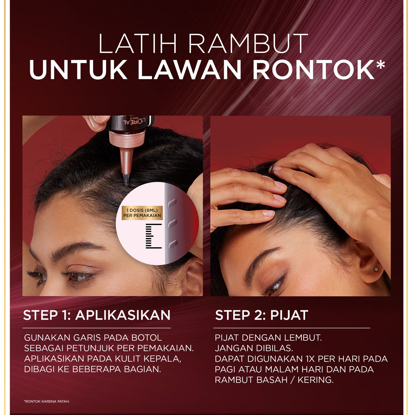 [BARU] L'Oreal Paris Elseve Aminexil Serum  - Anti Hair-Fall Serum With Aminexil - 102ml -  Perawatan Kekuatan Rambut, yang Rambutnya patah , Rambut Rontok, Serum Kulit Kepala.