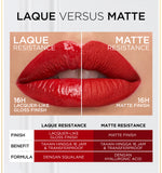 [BARU] L'Oreal Paris Infaillible Laque Resistance - Lip Cream Glossy Pigmented Nyaman Lipstik Transferproof Longlasting hingga 16 Jam
