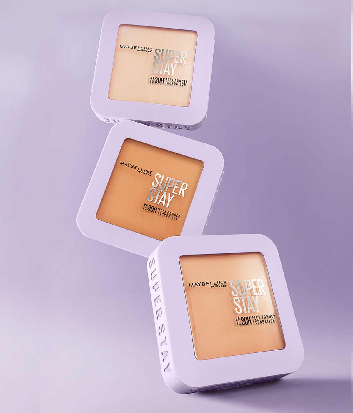 [BARU!] MAYBELLINE OFFICIAL Superstay Flex Powder 30H Longwear Powder Foundation Two-Way Cake Oil Control Transferproof Waterproof Full Coverage Setting Matte Makeup