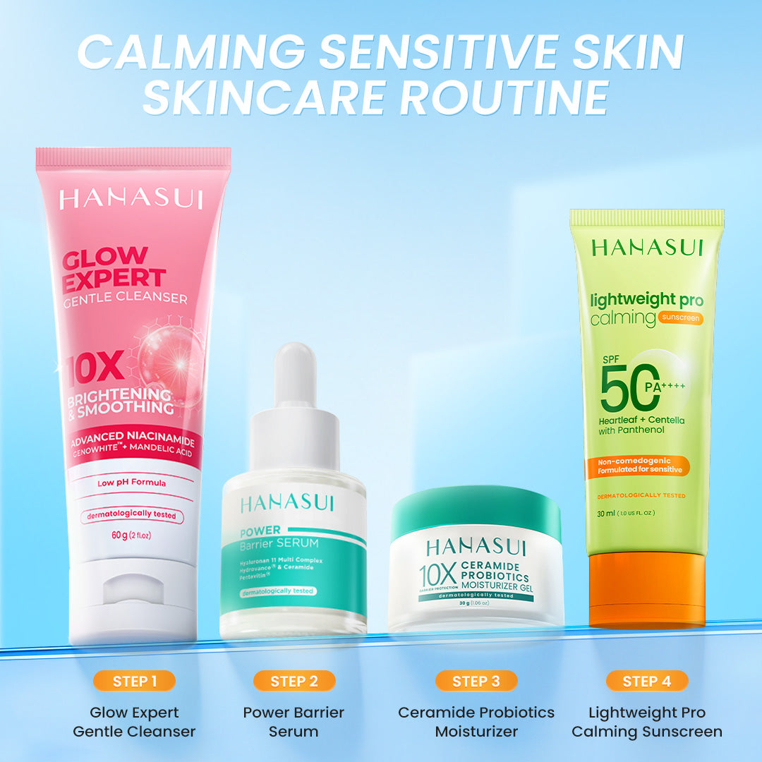 [NEW] Hanasui Lightweight Pro Calming Sunscreen SPF 50 - Sunscreen Kulit Sensitif & Jerawat - Non Comedogenic 0% Alcohol & Perfume