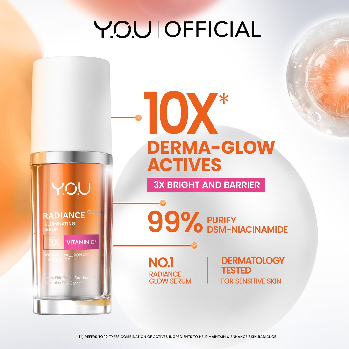 [NEW RADIANCE SERIES] YOU Radiance Plus Acne Brightening Serum | YOU Radiance Glow Illuminating Serum | YOU Radiance UP! Spotless Brightening Serum