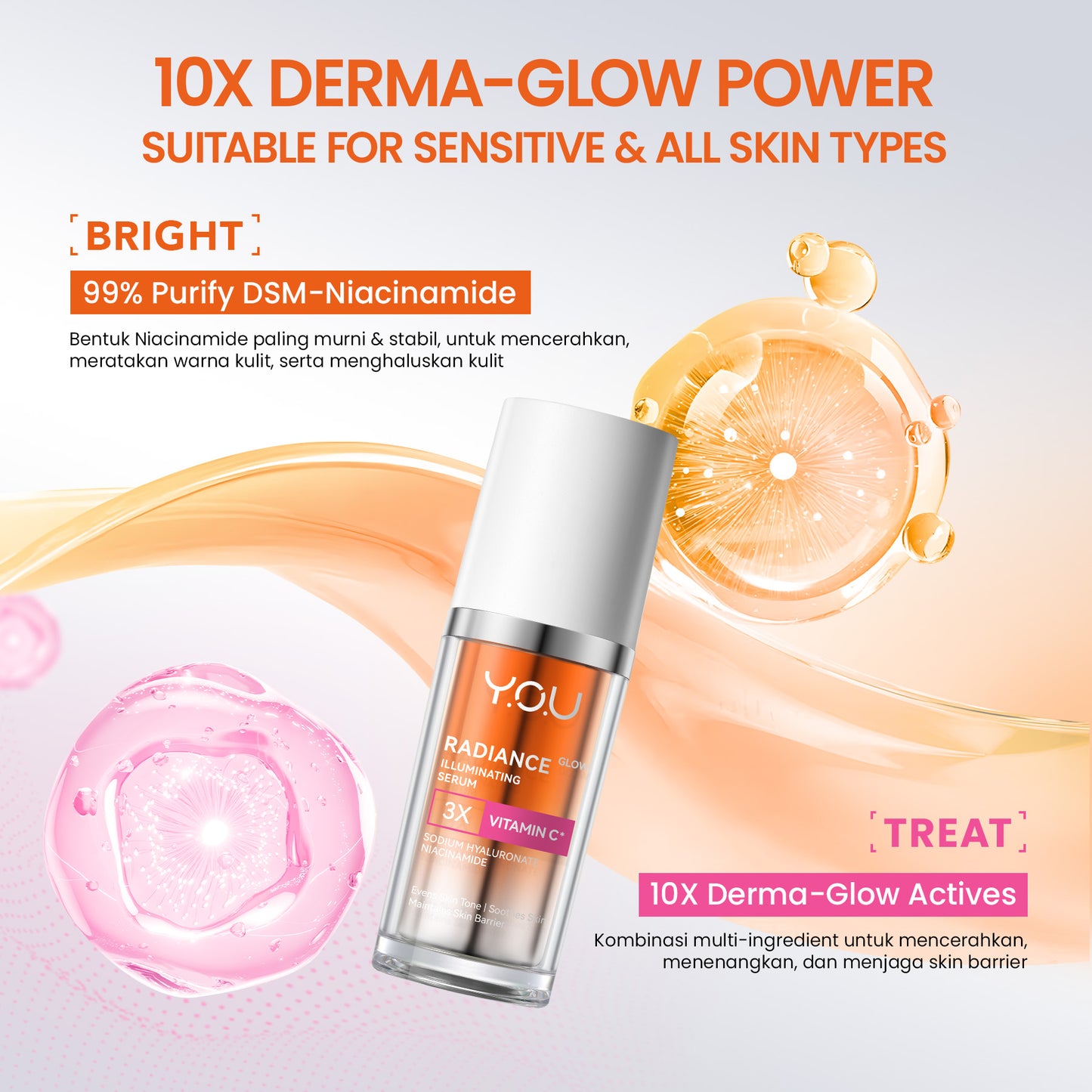 [NEW RADIANCE SERIES] YOU Radiance Plus Acne Brightening Serum | YOU Radiance Glow Illuminating Serum | YOU Radiance UP! Spotless Brightening Serum