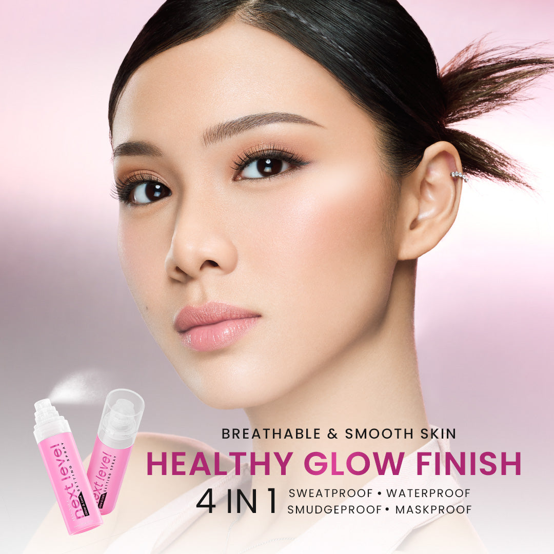[NEW] Hanasui Next Level Matte/Glow & Lock Setting Spray - Healthy Glow Finish, Healthy Matte Finish, Superfine Mist, 4in1 Maxiproof (Sweat, Mask, Smudge, Water-proof)