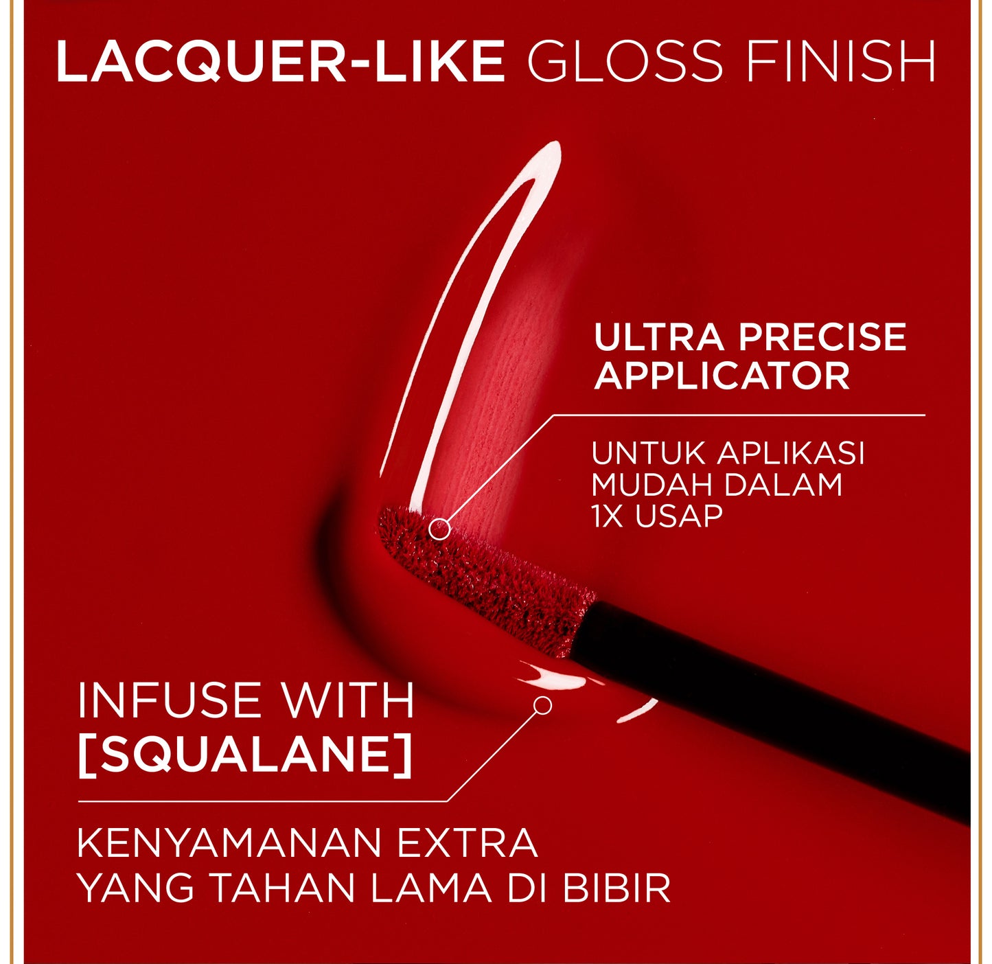 [BARU] L'Oreal Paris Infaillible Laque Resistance - Lip Cream Glossy Pigmented Nyaman Lipstik Transferproof Longlasting hingga 16 Jam