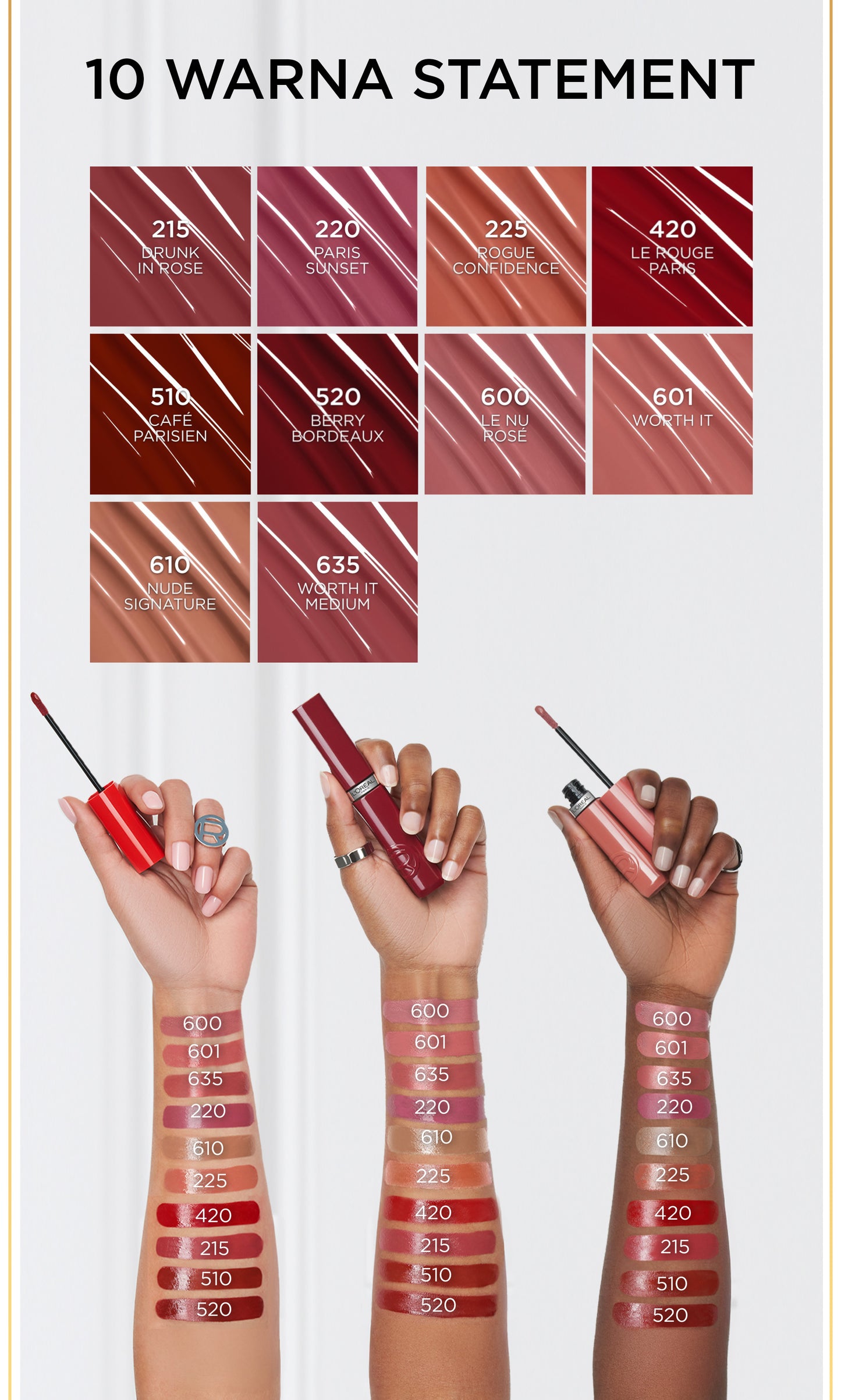 [BARU] L'Oreal Paris Infaillible Laque Resistance - Lip Cream Glossy Pigmented Nyaman Lipstik Transferproof Longlasting hingga 16 Jam