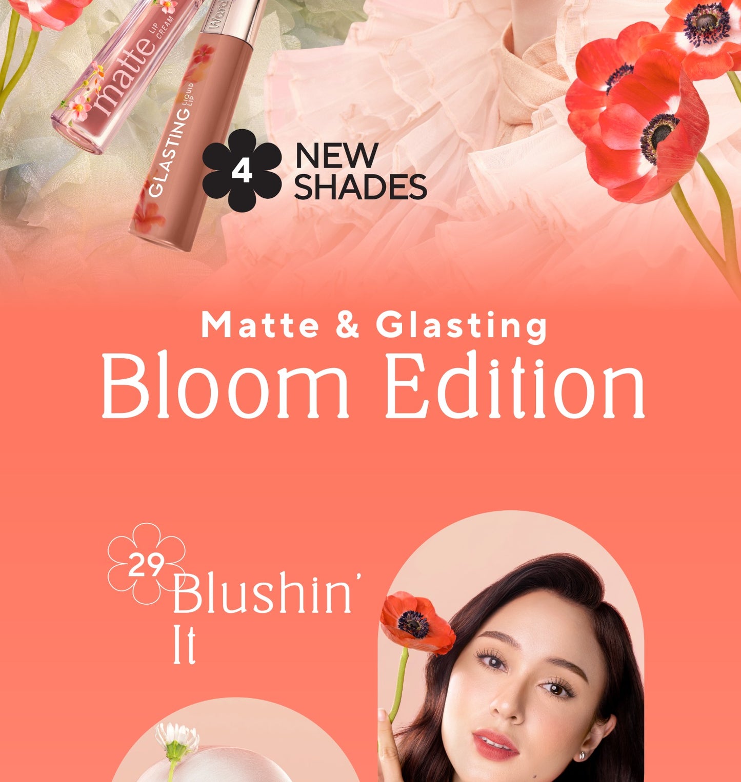 [OMBRE COVER BIBIR GELAP] WARDAH Ombre Glasting Liquid Lip + Matte Lip Cream -Lip-Stain-Lipgloss-Lipstik-Lip Matte-Lipcream-Lip Cream- Glossy Longlasting Waterproof Tahan Lama - Glaze Lip - Makeup - Liptin Anak Sekolah
