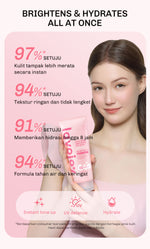 [TONE UP TWINPACK] Lavojoy Let It Glow Daily Shine Body Serum Instant Tone Up Delicate Rose with SPF 50PA++++ | Body Serum untuk Perlindungan Sinar UV | Mencerahkan Seketika & Melembapkan Kulit dengan 3% Niacinamide + Australian Super VC + Ceramide + HA