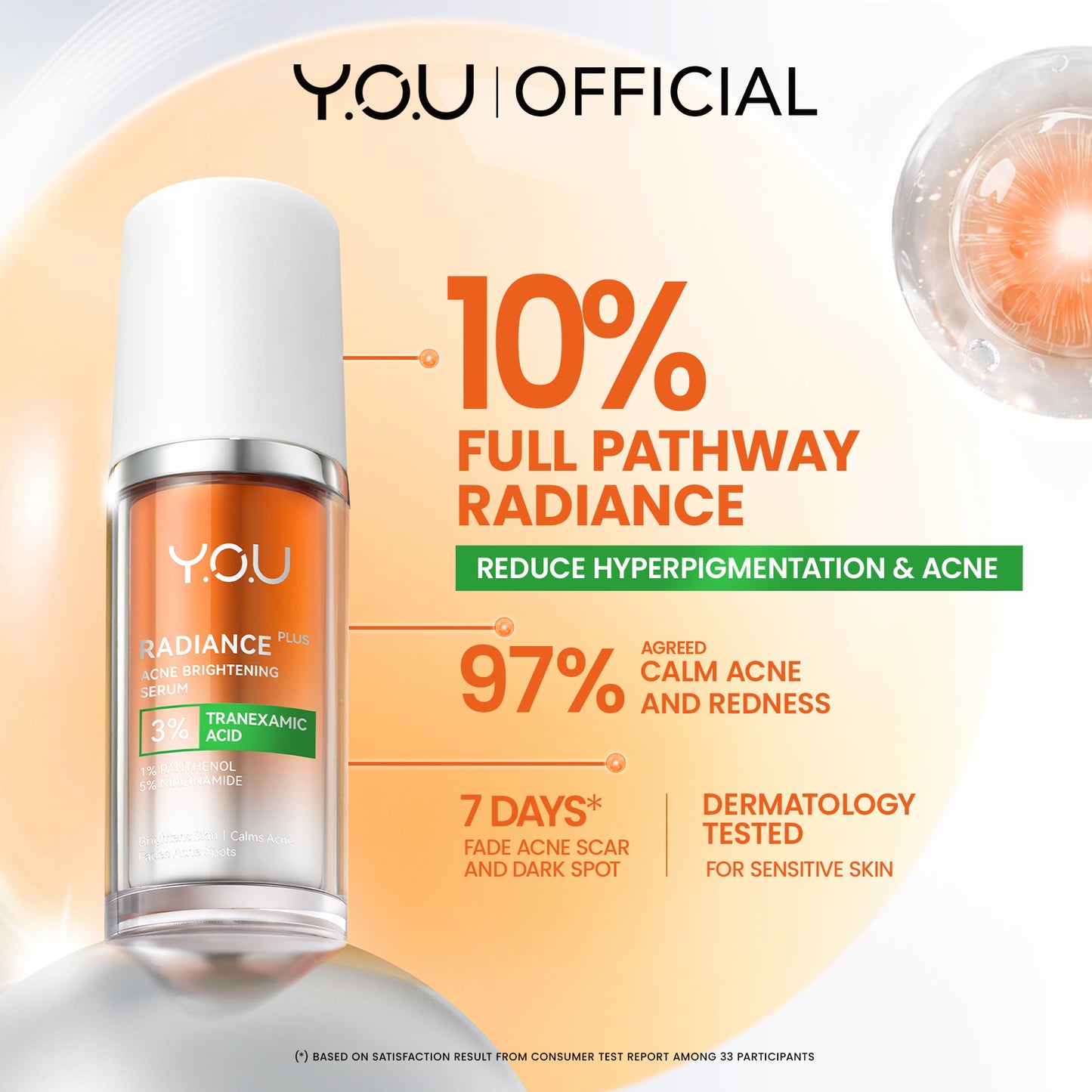 [NEW RADIANCE SERIES] YOU Radiance Plus Acne Brightening Serum | YOU Radiance Glow Illuminating Serum | YOU Radiance UP! Spotless Brightening Serum