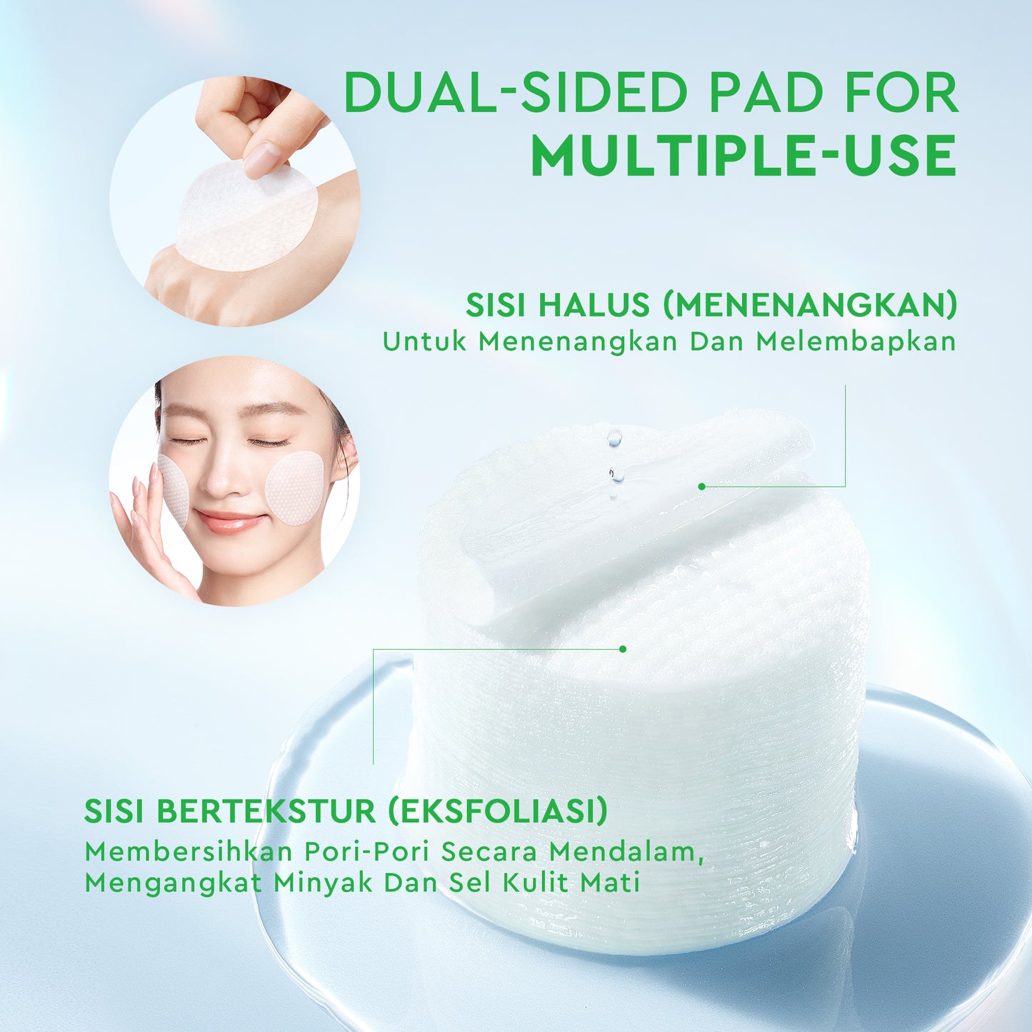 Glad2Glow Centella Salicylic Acid Exfoliating Acne Toner Pads Gentle Eksfoliasi Kulit Jerawat Kulit Sensitif (30 pads) Centella Pads Lactic Acid Malic AHA BHA Peeling Serum Acne Spot Serum Cica Acne Clear Pad Treatment Jerawat exfoliasi wajah obat jerawat