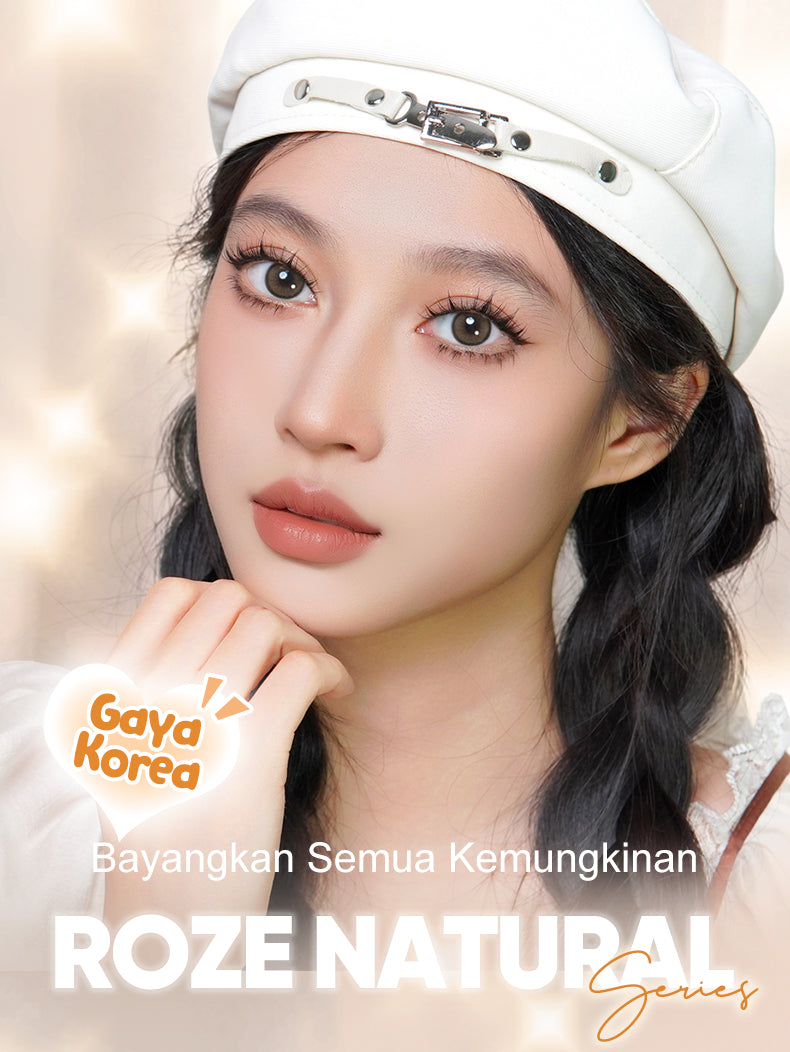 [Diameter kecil Kit]Magister Softlens Minus Kit 14.0mm softlens paketan lengkap minus Nude Brown OMG