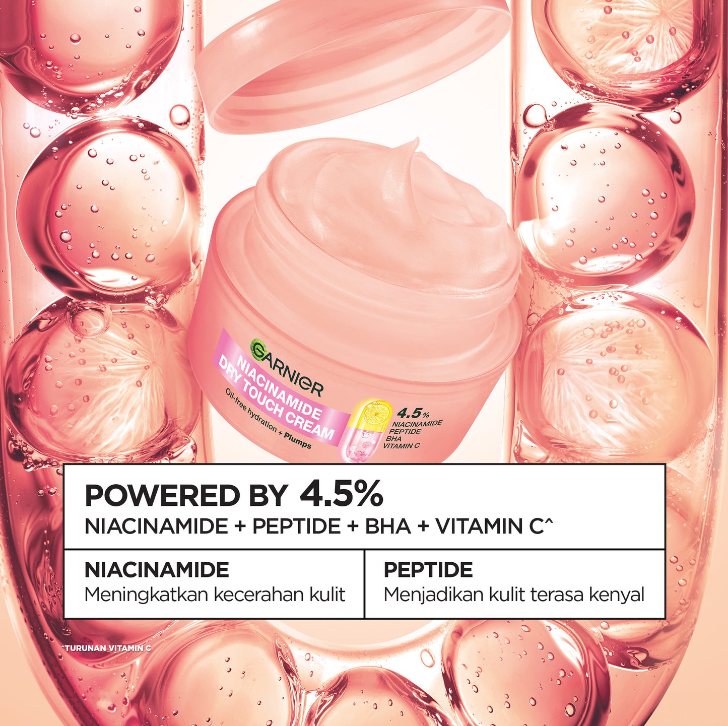 [NEW LAUNCH] GARNIER Mochi Dry Touch Cream Moisturizer Pelembab Wajah Skin Barrier 4.5% Vitamin C / Niacinamide / Salicylic Acid 30ml & 50ml Skincare Set Krim Siang Krim Malam Day Cream Serum Tone Up Mosturizer Mousturizer Cream Pemutih Wajah