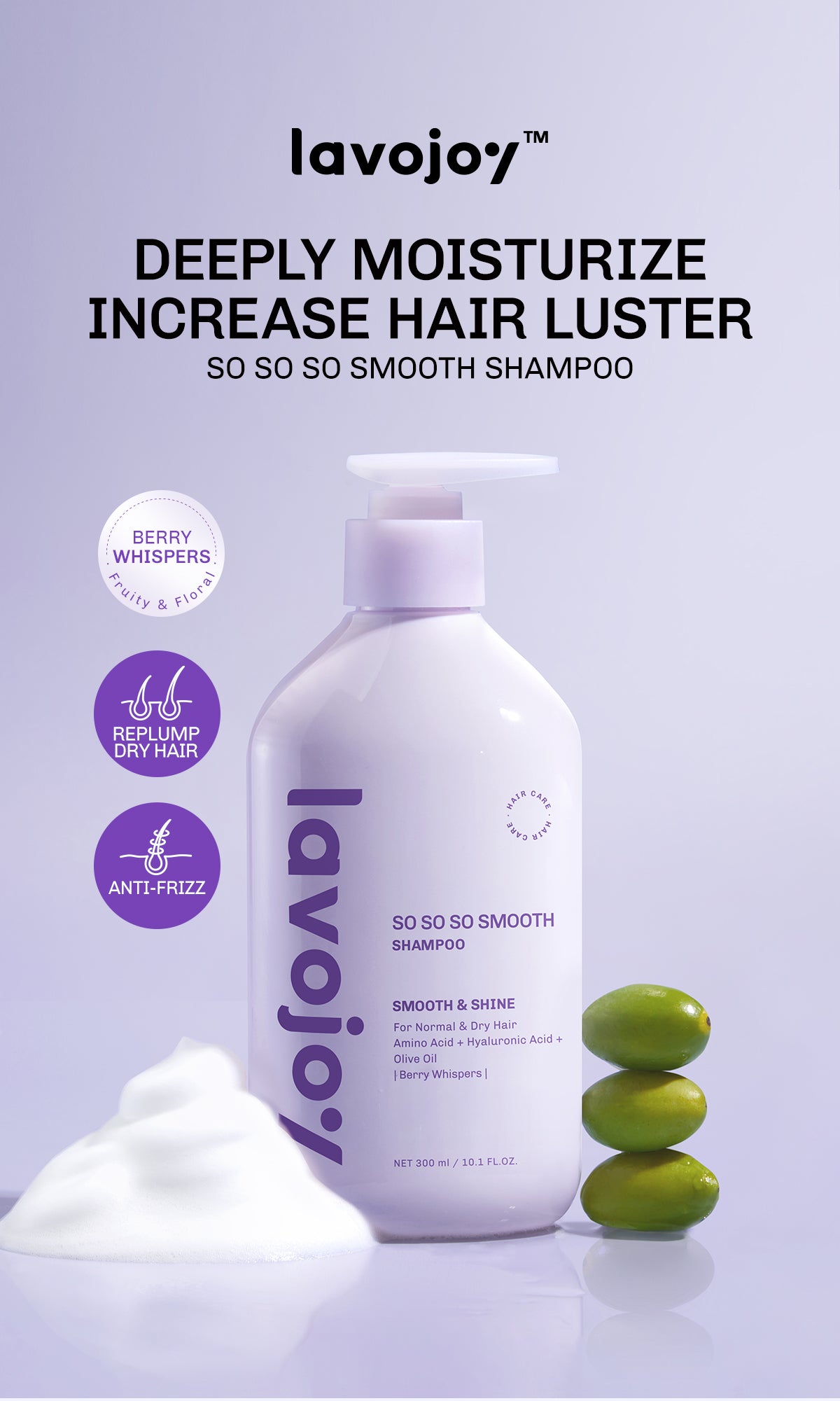 [HAIR CARE BUNDLE] Lavojoy Shampoo + Conditioner | Perawatan Rambut Rontok | Rambut Lepek | Anti Ketombe | Lembut Bervolume | Rambut Halus | Mengurangi Rambut Berminyak | Menutrisi Rambut | Mengurangi Gatal Kulit Kepala