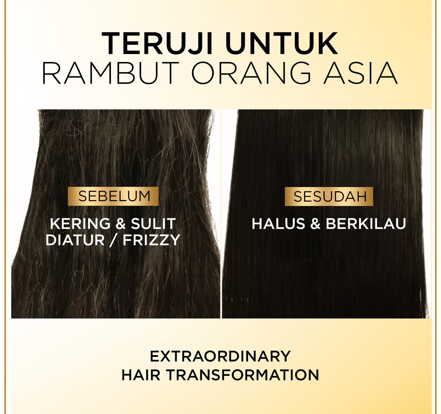 L'Oreal Paris Elseve Extraordinary Oil Gold Hair Treatment Serum 100ml -  Rambut Halus Berkilau dalam Satu Pemakaian - dari Bunga Istimewa Omega 3 - Perawatan Rambut Vitamin Rambut 100ml   Vitamin rambut
