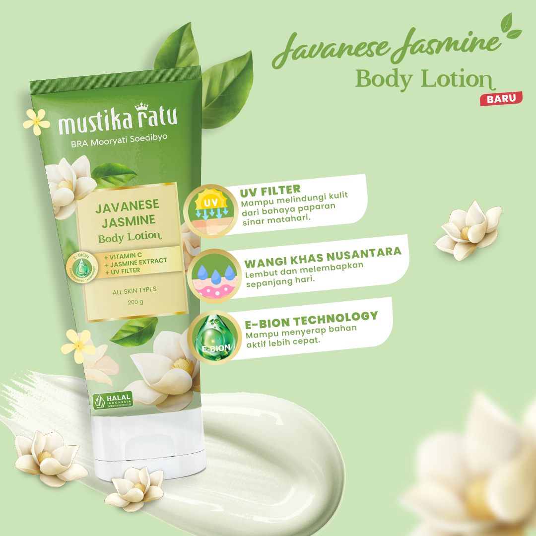 [Bundle Triple Pack] Mustika Ratu Javanese Jasmine Body Lotion 200 ml