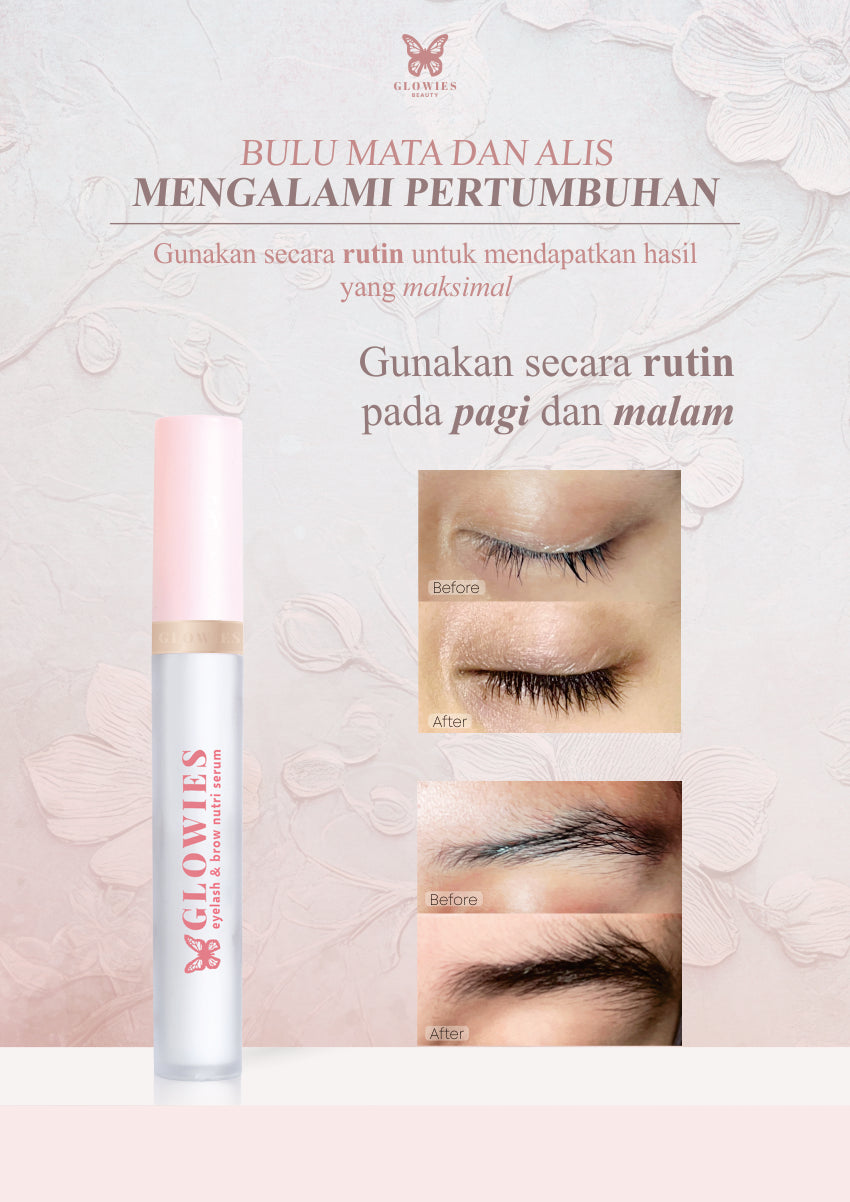 [NEW LAUNCH] Glowies Beauty Elite Package Rosemary Complex Hair Oil + Serum Penumbuh Bulu Mata Eyelash & Brow Nutri Serum Paket Lengkap Penumbuh Rambut & Bulu Mata Alami membantu Menguatkan Akar Rambut Menebalkan Alis & Bulu Mata Aman untuk Kulit Kepala