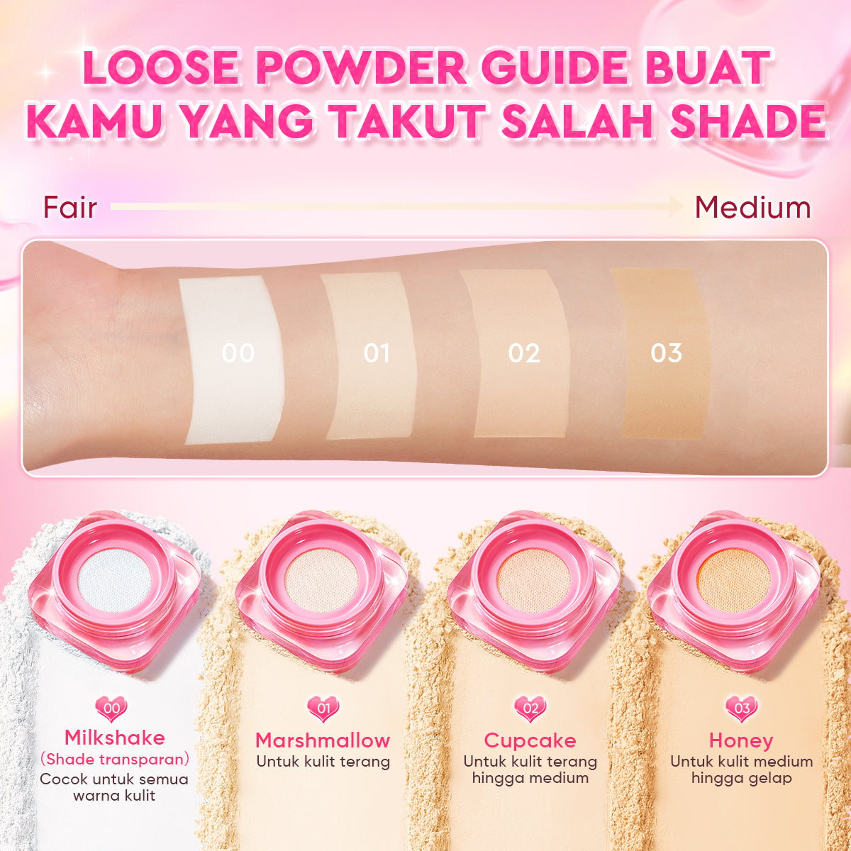 Glad2Glow Perfect Blur&Cover Loose Powder oil control Finishing Kontrol Minyak Tahan Lama Anti Luntur Halus Sempurna & Cover Tinggi bedak padat bedak tabur two way cake cushion foundation setting spray make up g2g glad2glow official store