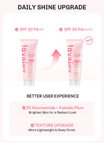 [TONE UP TWINPACK] Lavojoy Let It Glow Daily Shine Body Serum Instant Tone Up Delicate Rose with SPF 50PA++++ | Body Serum untuk Perlindungan Sinar UV | Mencerahkan Seketika & Melembapkan Kulit dengan 3% Niacinamide + Australian Super VC + Ceramide + HA