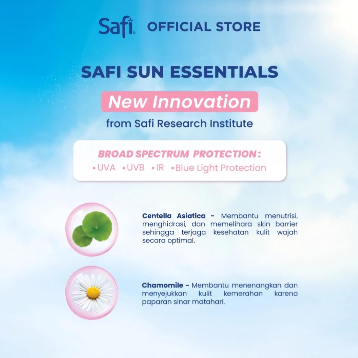 Safi Sun Essentials Daily Shield Sunscreen SPF 50+ PA ++++ 30 ml