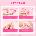 Glad2Glow 2lN1 VELVET MAKEUP SET-LOOSE POWDER+CUSHION Coverage Tinggi Second Skin Flawless Semi Matte Transferproof Tahan Lama instan Blurring Minyak Extract Air Blurry Technology