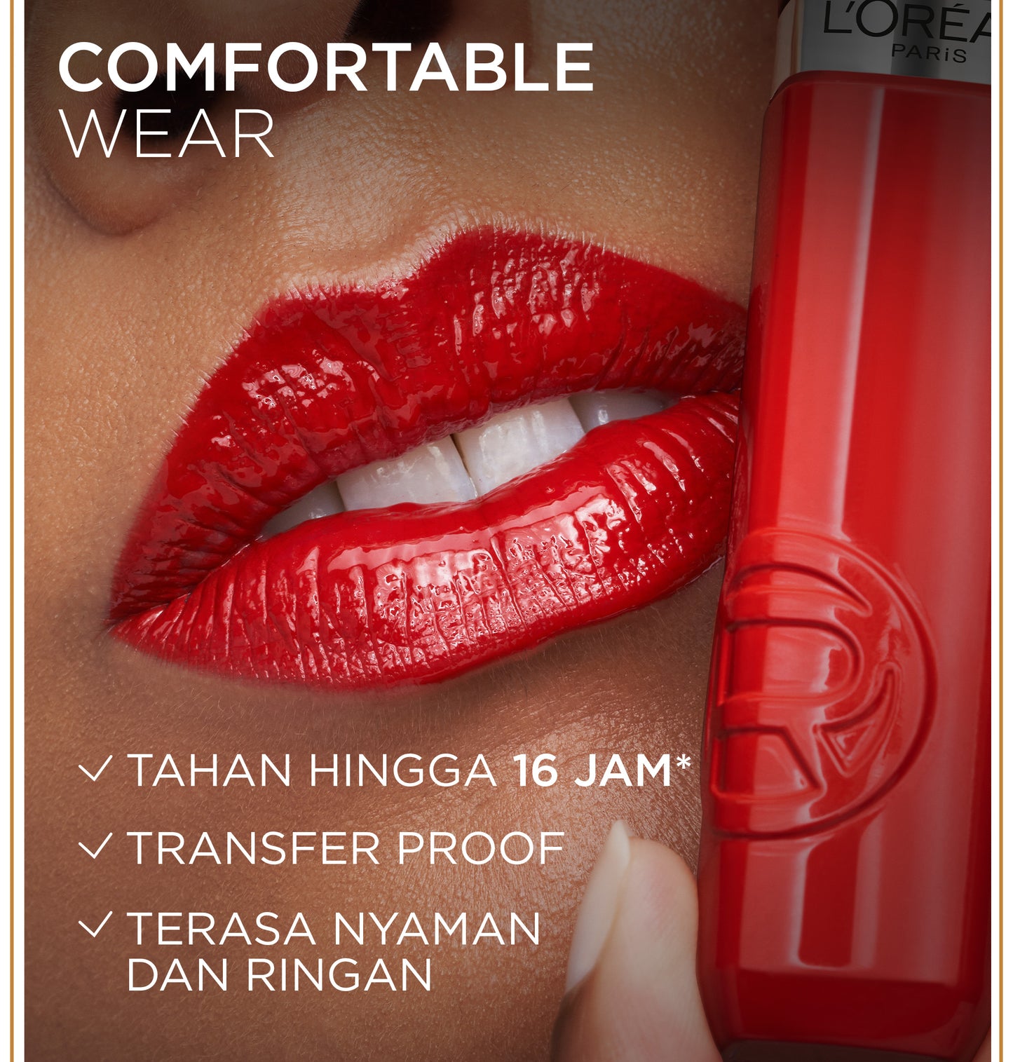 [BARU] L'Oreal Paris Infaillible Laque Resistance - Lip Cream Glossy Pigmented Nyaman Lipstik Transferproof Longlasting hingga 16 Jam