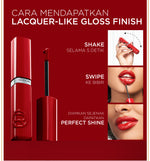 [BARU] L'Oreal Paris Infaillible Laque Resistance - Lip Cream Glossy Pigmented Nyaman Lipstik Transferproof Longlasting hingga 16 Jam