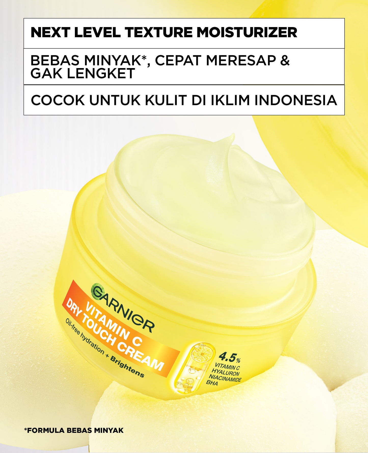 [NEW LAUNCH] GARNIER Mochi Dry Touch Cream Moisturizer Pelembab Wajah Skin Barrier 4.5% Vitamin C / Niacinamide / Salicylic Acid 30ml & 50ml Skincare Set Krim Siang Krim Malam Day Cream Serum Tone Up Mosturizer Mousturizer Cream Pemutih Wajah