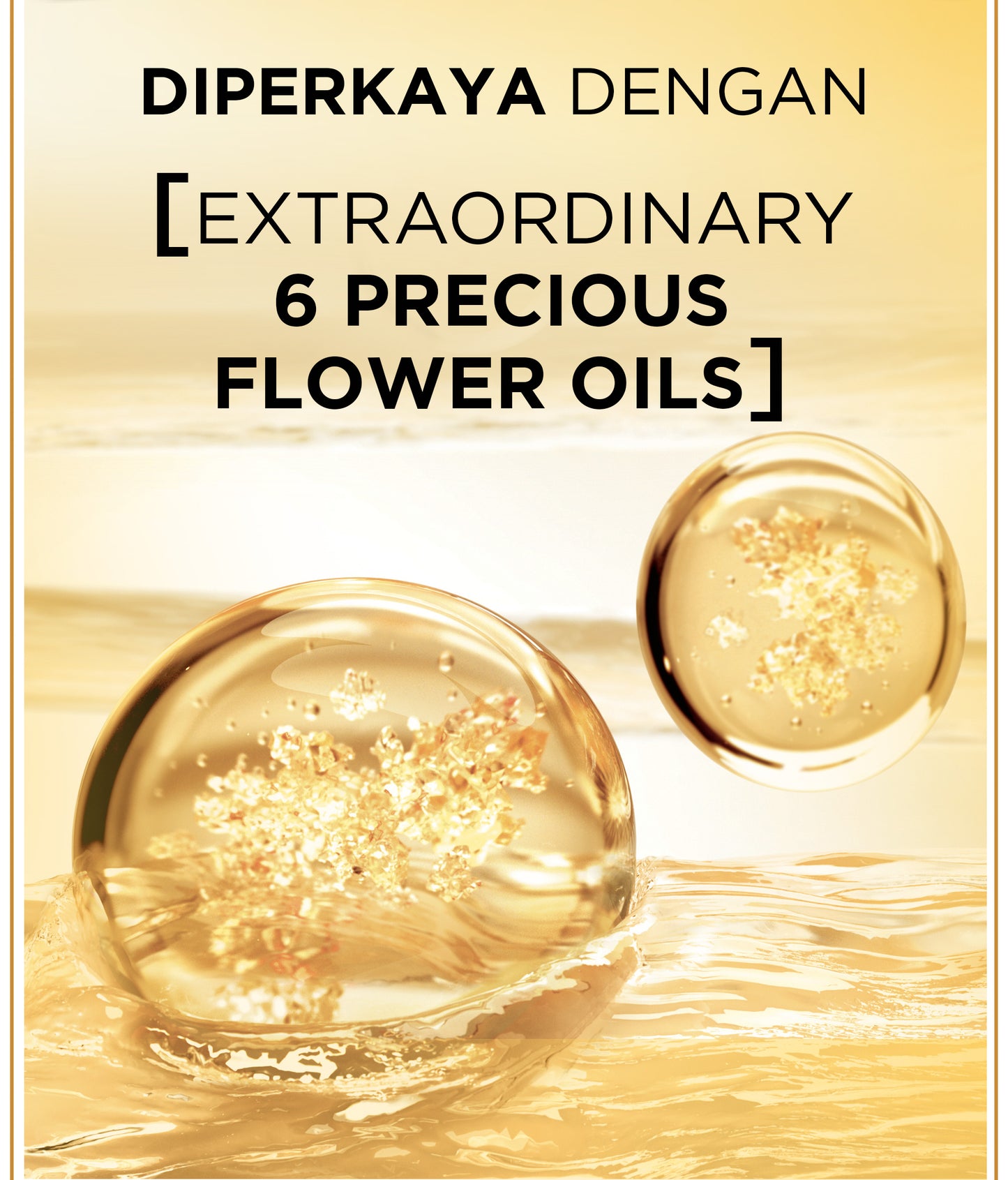 L'Oreal Paris Elseve Extraordinary Oil Gold Hair Treatment Serum 100ml -  Rambut Halus Berkilau dalam Satu Pemakaian - dari Bunga Istimewa Omega 3 - Perawatan Rambut Vitamin Rambut 100ml   Vitamin rambut