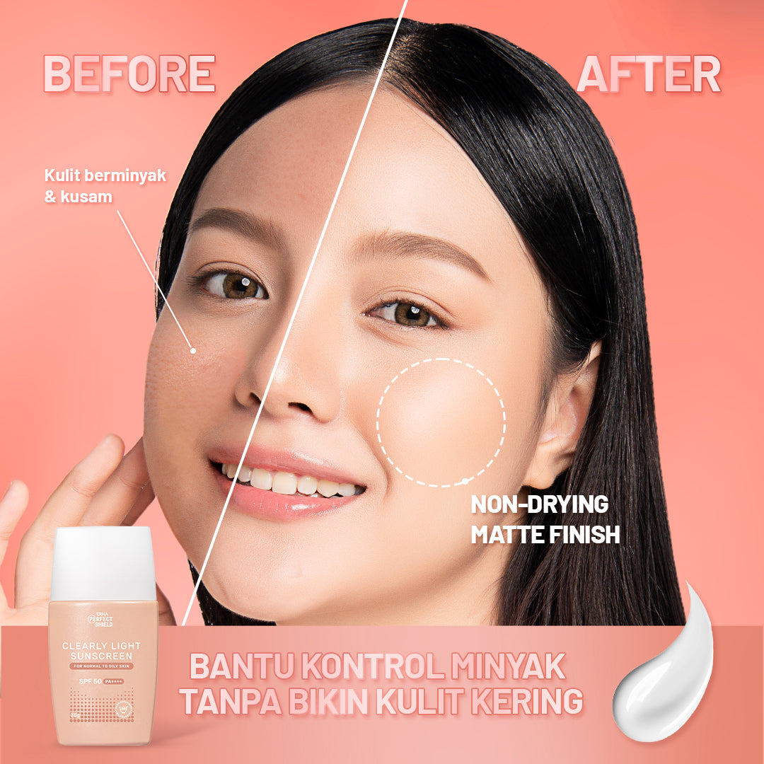 ERHA Perfect Shield Clearly Light Sunscreen SPF50/PA++++ - Sunscreen Kulit Berminyak