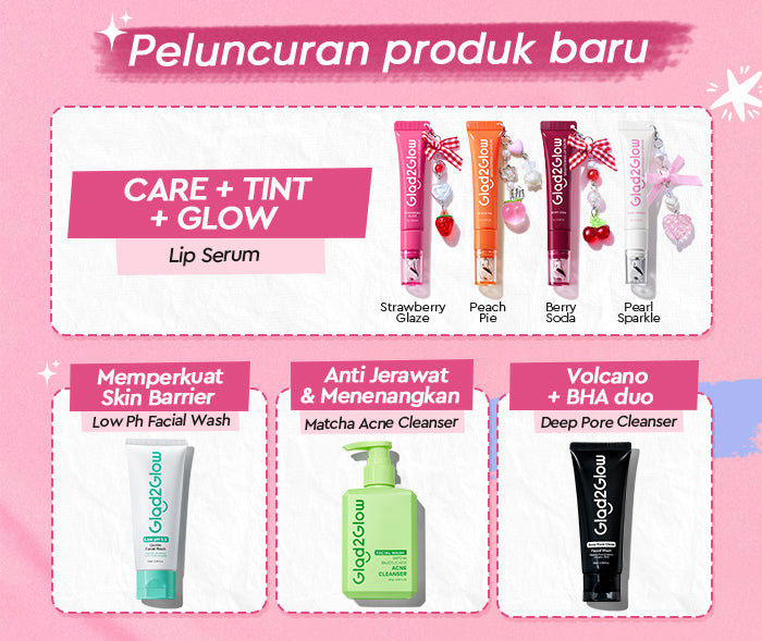 [Hemat 5PCS]Glad2Glow Facial Cleanser Series-Low PH Gel Centella Mencerahkan Pencerah Wajah Anti Jerawat Penuaan Hilangkan Flek & Tenangkan face wash Pembersih Wajah Membersihkan kotoran dan minyak Menjaga pelindung kulit Mengobati g2glow official store