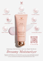 [Dr. Incognito Approved] Glowies Dreamy Moisturizer 80ml Formulasi Korea 7% Azeclair 6% Niacinimide Alpha Arbutin 5x Ceramide Pelembab wajah Busui Friendly membantu Mencerahkan Meratakan Menghilangkan jerawat PIE PIH Memperbaiki Skin Barrier