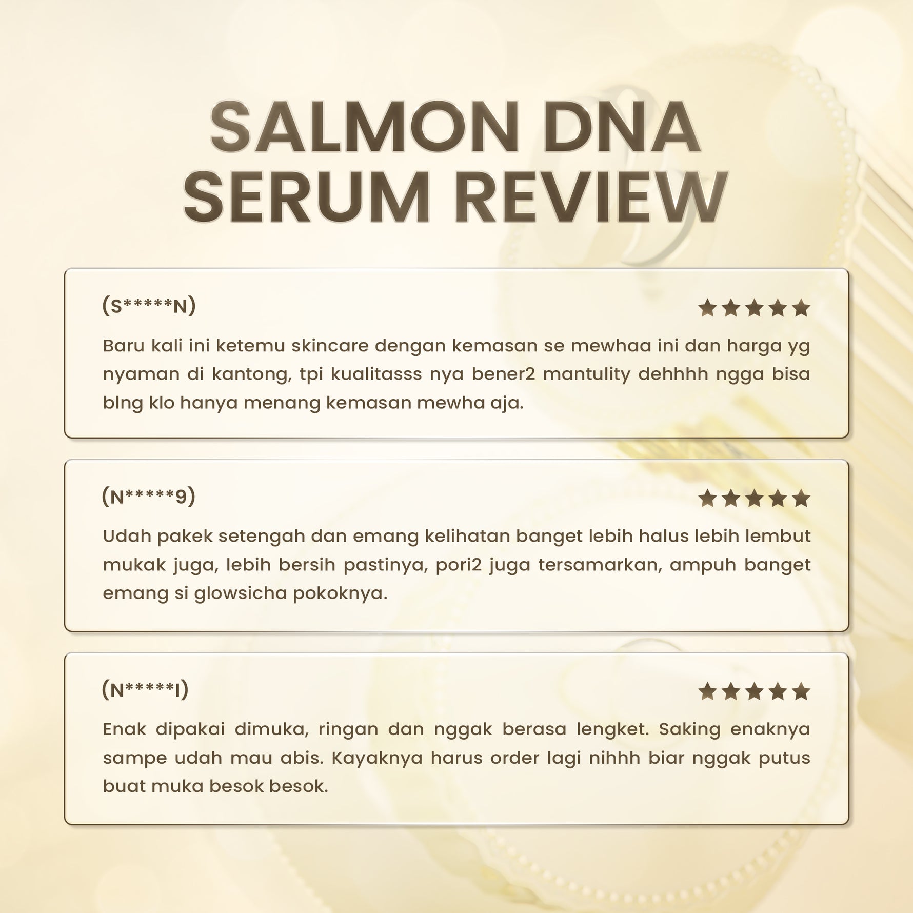 Glowsicha - Salmon DNA Serum - Mencerahkan Melembabkan Anti Aging Cerah Kencang Glowing Perawatan Wajah Anti Keriput Skincare Serum BPOM Wajah Cerah Lembab Awet Muda Skin Booster