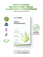 NEWLAB Fitlogy Fiber 30B-Probio | Minuman Probiotik | Fiber Drink untuk Diet | Kaya akan Probiotic 15 Sachet