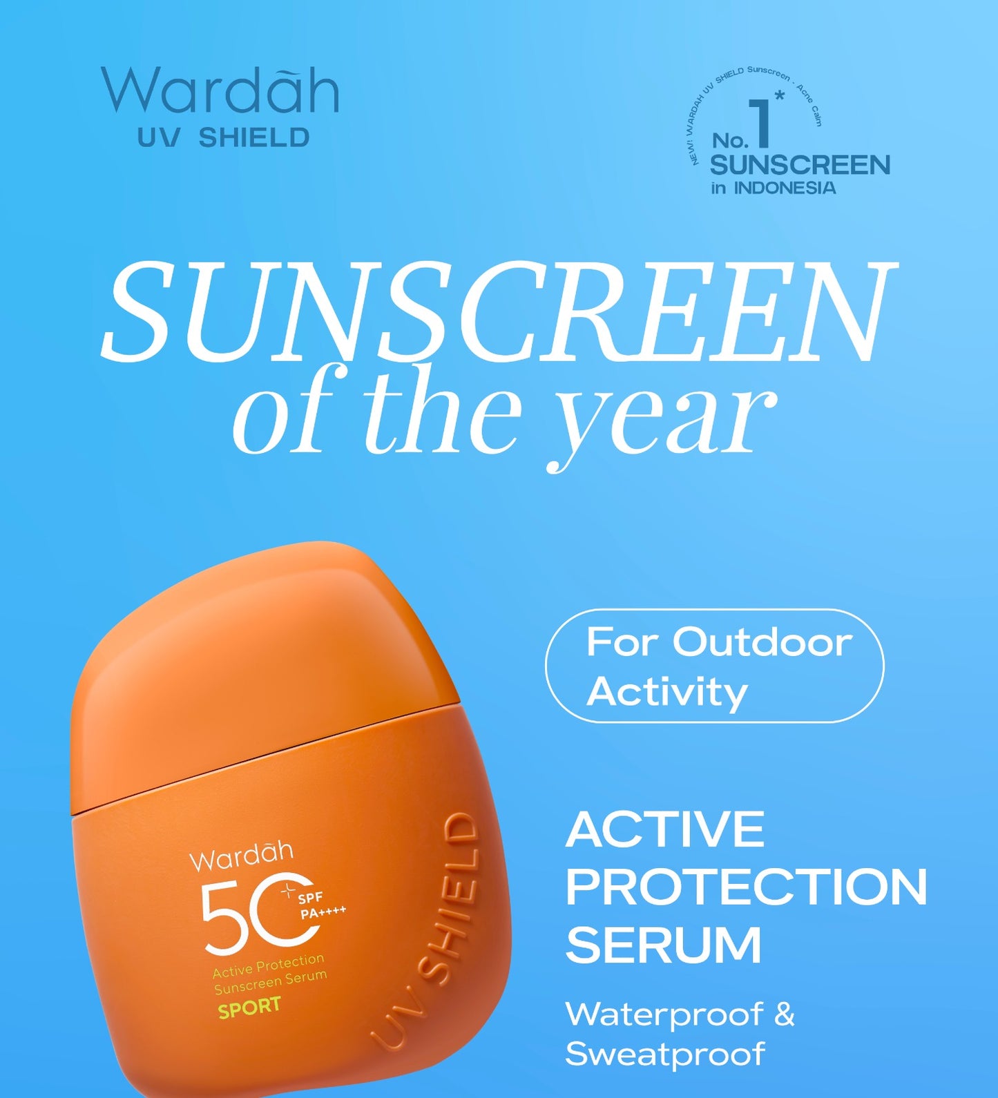 Wardah UV Shield Active Protection Sunscreen Serum SPF 50+ PA++++