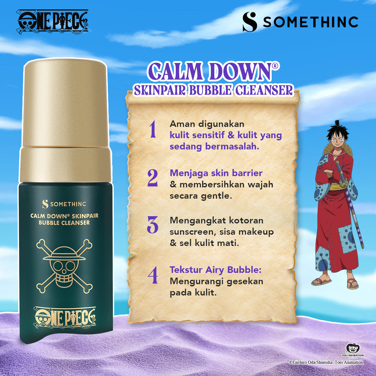 SOMETHINC ONE PIECE LIMITED EDITION Calm Down Skinpair Bubble Cleanser