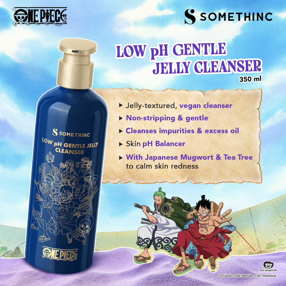 SOMETHINC ONE PIECE LIMITED EDITION Low pH Gentle Jelly Cleanser
