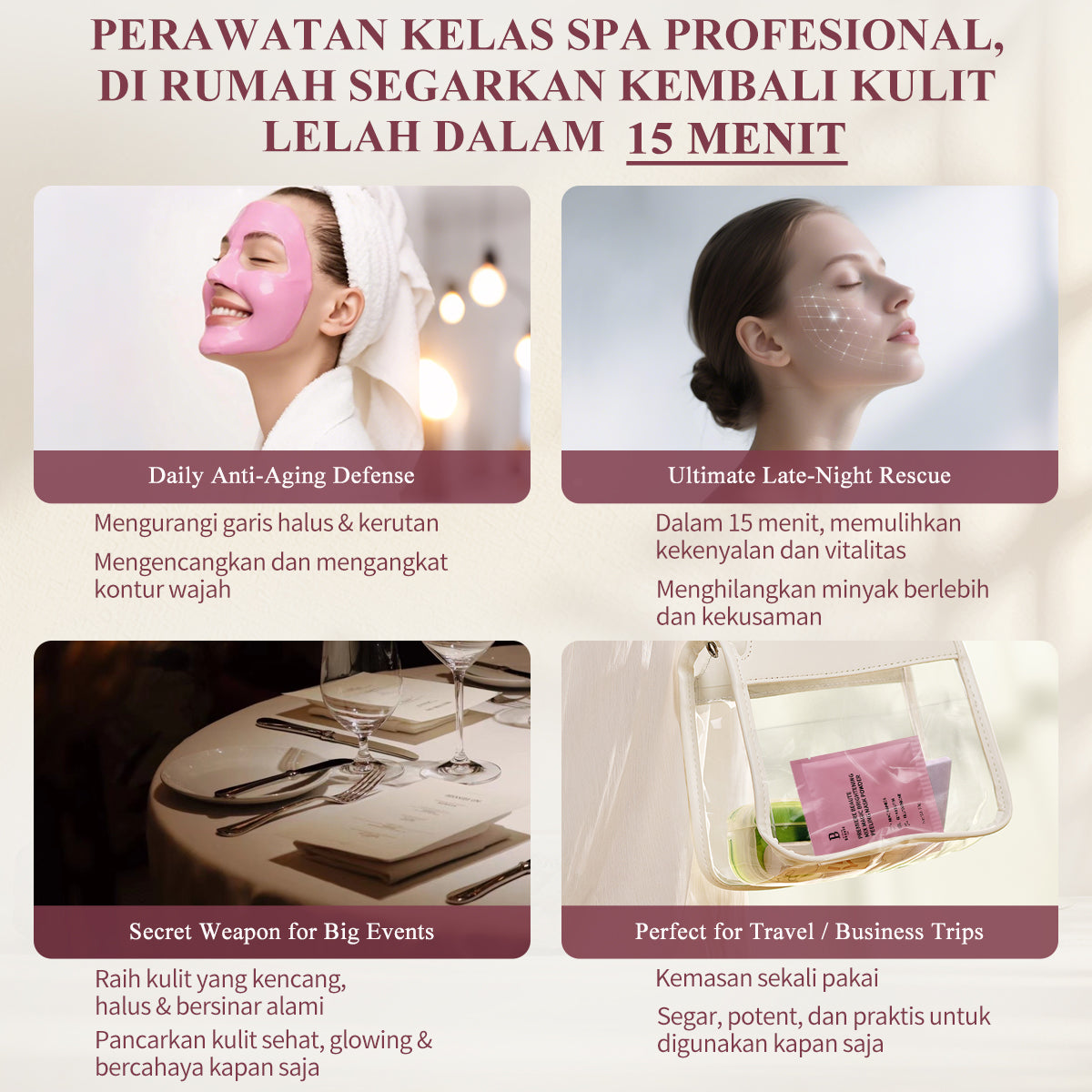 PREMIERE BEAUTE [NEW YEAR GIFT] Mix Magic Clean Sooth & Brightening Peeling Mask Set Soothing Calming Brightening Oil Control Whitening for Acne Prone Skin
