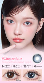 Magister Softlens Normal abu-abu coklat hitam seri Sepasang Lensa kontak diameter14.0-14.5MM kadar air 38% soflens