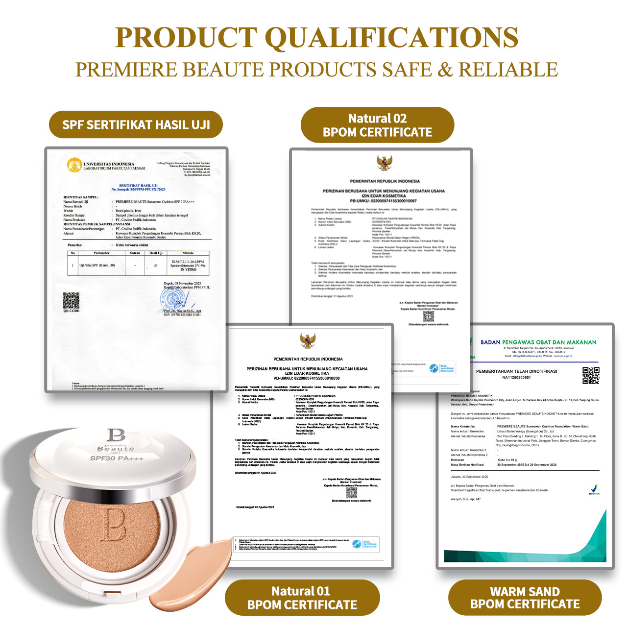 [Louisse's Exclusive] PREMIERE BEAUTE Sunscreen Cushion  SPF 30 PA+++ High Coverage Poreles & Flawless Foundation 24H Long-lasting [BUY 1 Gratis 1 Cushion Refill]  [LIVE] louisse