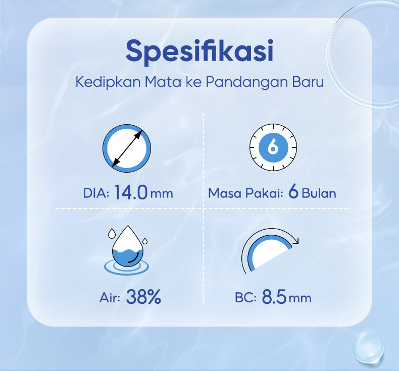 Magister Softlens with solutin Minus Clear lens  -1.00 s/d -10.00 lensa kontak 14.00mm 6 Monthly softlen  nyaman dan alami Solusi perawatan hadiah waktu terbatas