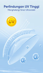 Magister Softlens with solutin Minus Clear lens  -1.00 s/d -10.00 lensa kontak 14.00mm 6 Monthly softlen  nyaman dan alami Solusi perawatan hadiah waktu terbatas