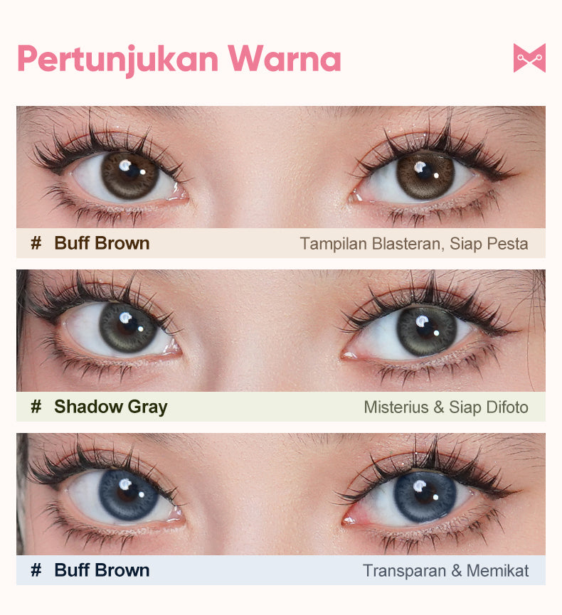Magister Softlens Normal abu-abu coklat hitam seri Sepasang Lensa kontak diameter14.0-14.5MM kadar air 38% soflens