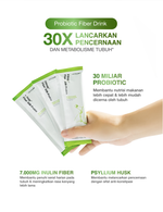 NEWLAB Fitlogy Fiber 30B-Probio | Minuman Probiotik | Fiber Drink untuk Diet | Kaya akan Probiotic 15 Sachet