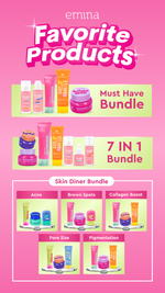 [SPECIAL 11.11] [MUST HAVE] GLOW COMPLETE KIT EMINA BRIGHT STUFF ISI 5 (Micellar Water, Face Wash, Toner, Serum, Moisturizing Cream)