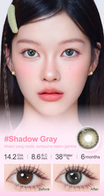 Magister Softlens Normal abu-abu coklat hitam seri Sepasang Lensa kontak diameter14.0-14.5MM kadar air 38% soflens