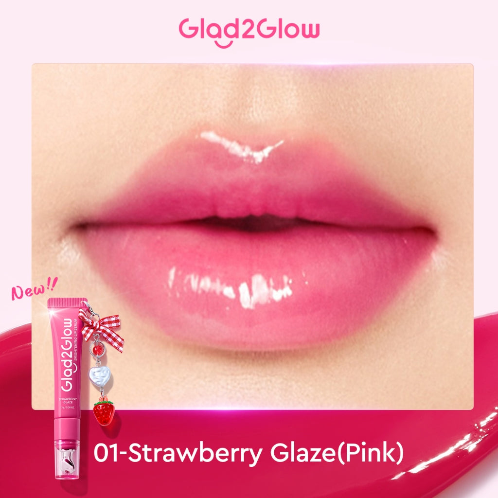 [NEW LAUNCH]Glad2Glow Natural Glowing Set Bundle 4in1-Brightening Moisturizer+Cleanser+lip serum+skin tint 10%Niacinamide skincare paket pembersih perawatan kulit mencerahkan warna kulit pelembab wajah all in 1g2glow official store